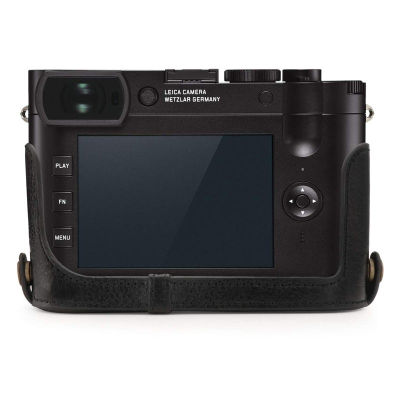 MegaGear MG1718 Ever Ready Genuine Leather Camera Half Case Compatible with Leica Q2 - Black - Image 5